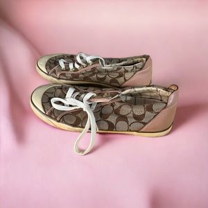 COACH Barrett Q322 Khaki Women’s Sneakers in Size 9.5 Stylish and Comfortable